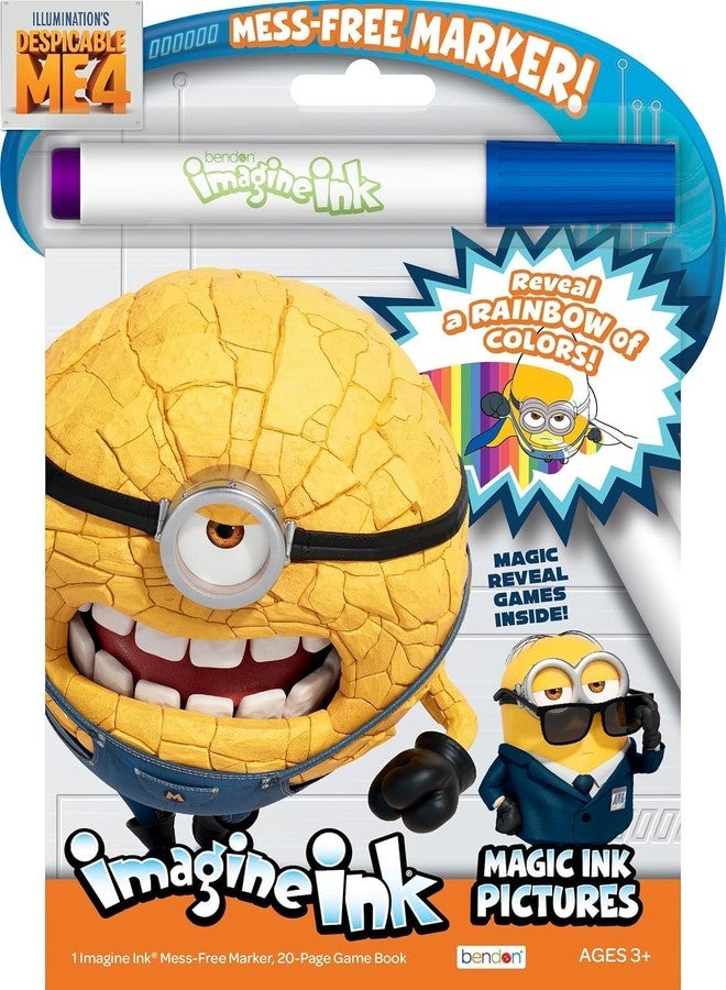 مينيونز مجموعة تلوين Minions Imagine Ink المميزة - تتضمن 3 كتب تلوين من فيلم Despicable Me Imagine Ink خالية من الفوضى للأطفال | هدايا وأنشطة حفلات Despicable Me - Image 5